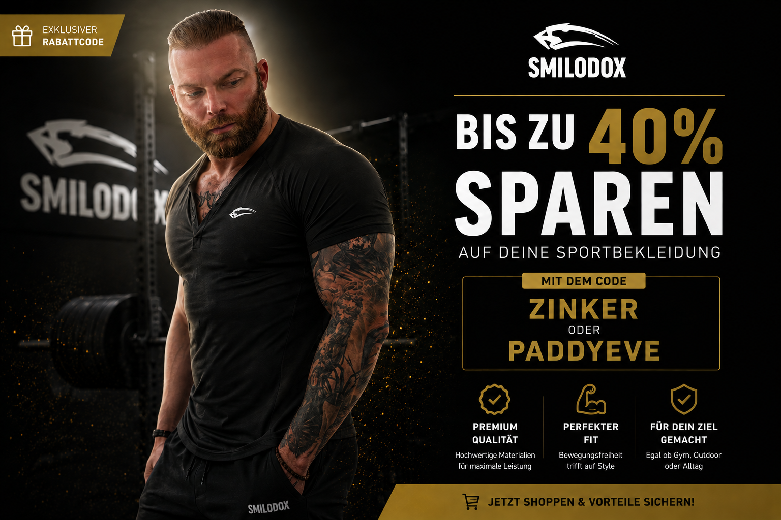Smilodox Rabattcode ZINKER oder PADDYEVE